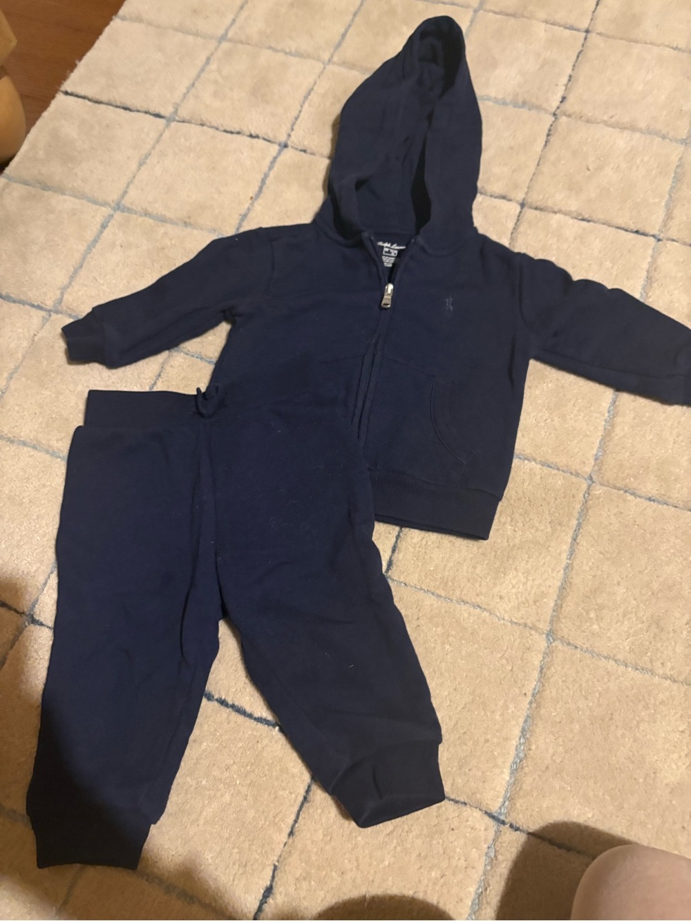 Ralph Lauren Baby Hoodie and Sweatpants Set - 9M